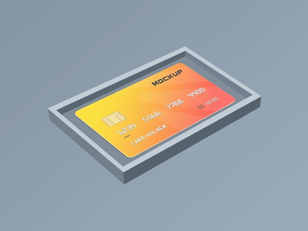 PSD szablon makiety karty debetowej karty inteligentnej