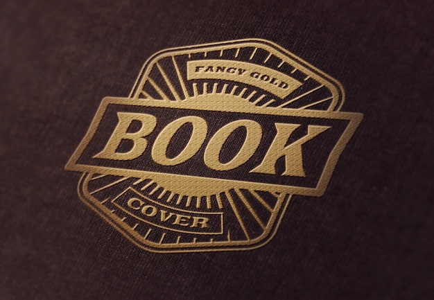 PSD szablon makiety logo lub tekstu - fancy book cover