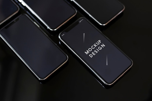 Szablon makiety Premium telefonu komórkowego