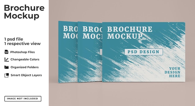 Szablon makiety szerokiego dziennika lub broszury