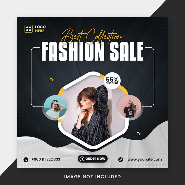 Szablon mediów społecznościowych Best Collection Fashion Sale