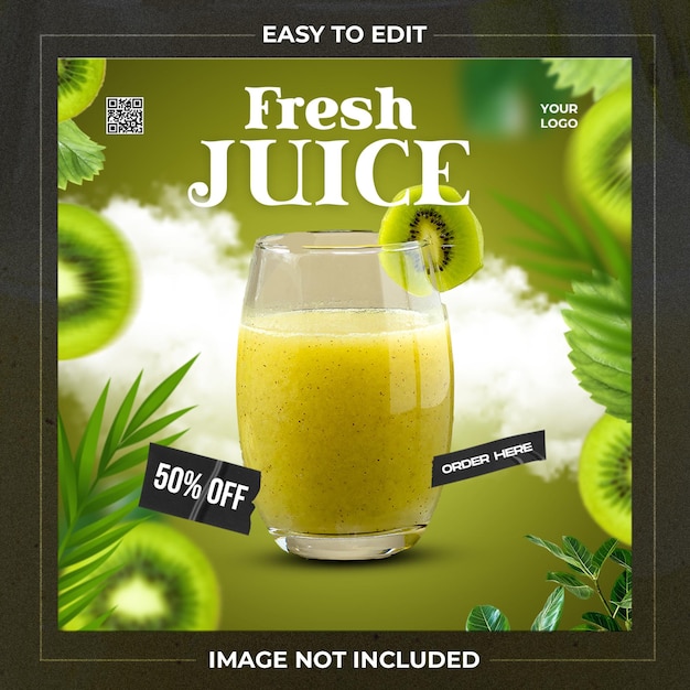 Szablon Mediów Społecznościowych Fresh Juice