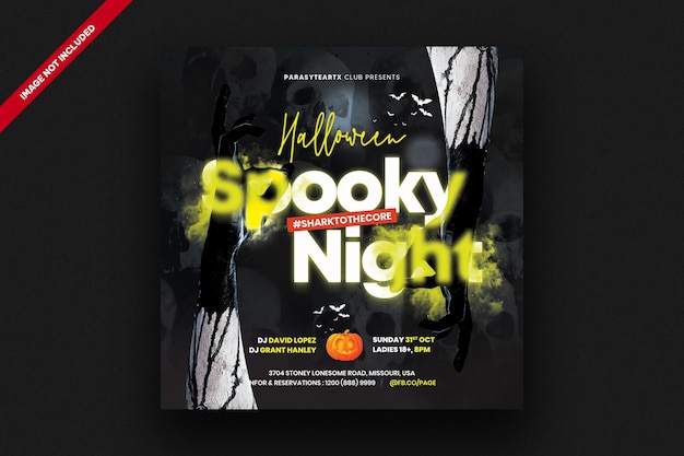 Szablon Mediów Społecznościowych Halloween Party