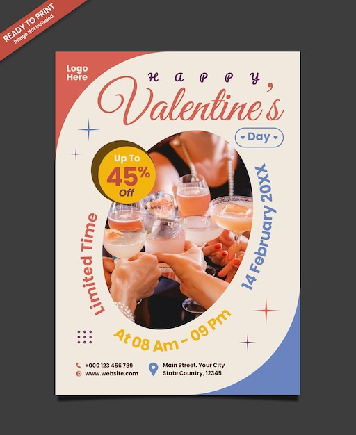 Szablon Mediów Społecznościowych Valentine