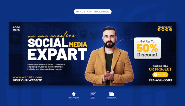 PSD szablon okładki biznesowej baner internetowy baner agencji projektowej