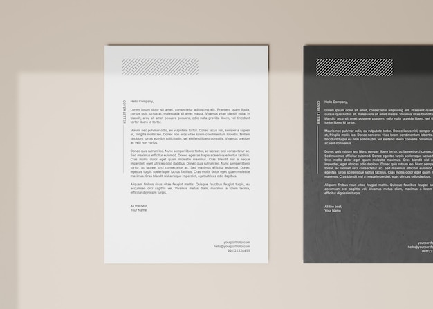 szablon papieru firmowego dla firmy