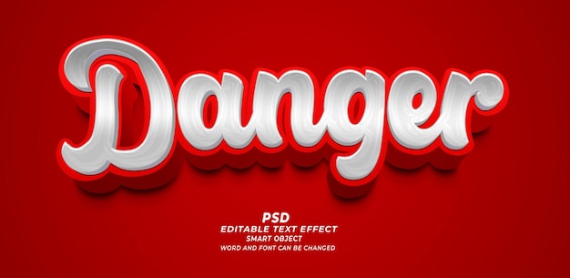 Szablon Photoshop do edytowania efektów tekstowych PSD Dager