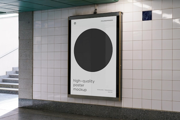 Szablon plakatów metra