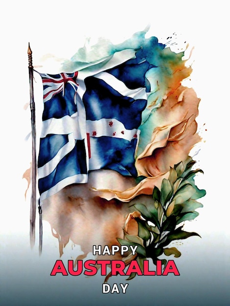 PSD szablon plakatu psd australia day