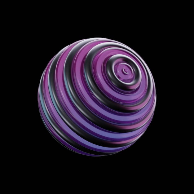 Szablon PNG 3D czarnego chromu