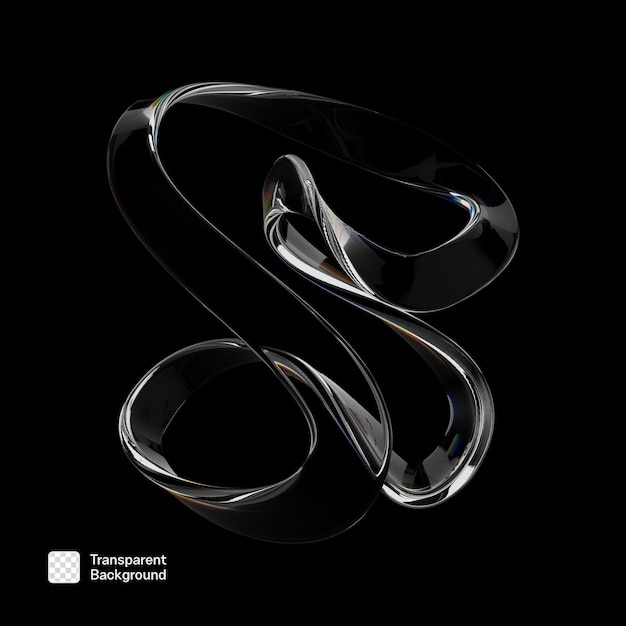 Szablon PNG Dispersion 3D Glass Shape