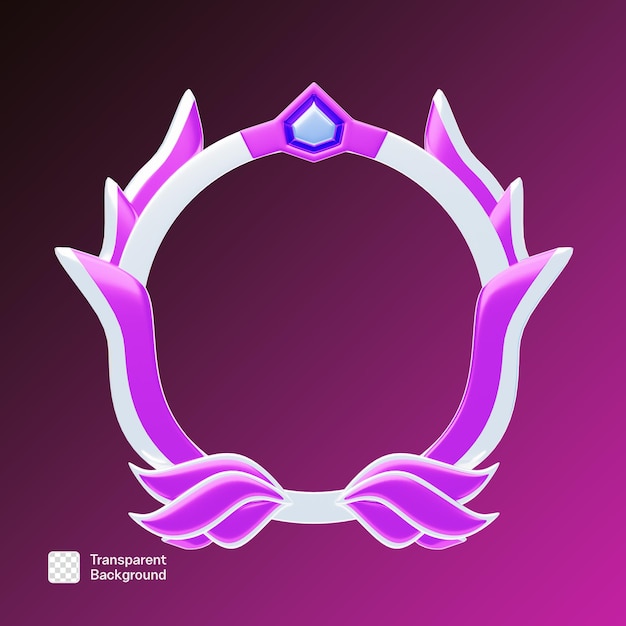 Szablon PNG ramki 3D warstwy