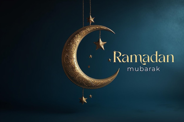 Szablon Projektowania Banerów W Mediach Społecznościowych Ramadan Mubarak Z Półksiężycem I Islamskimi Latarniami