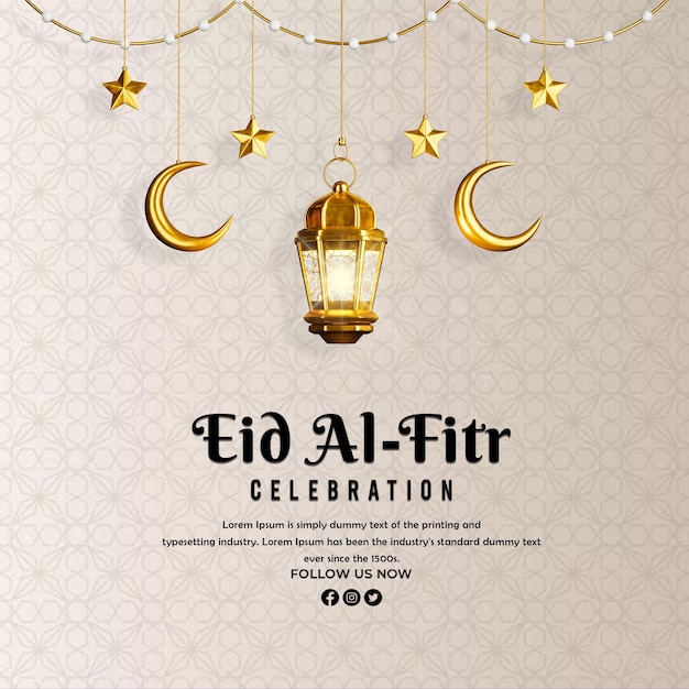 Szablon projektowania PSD Eid AL Fitr