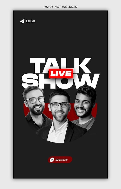 PSD szablon psd projektu historii talk show na instagramie