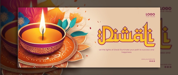 Szablon Rangoli Art Banner Psd