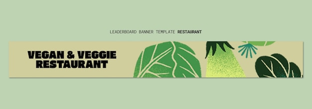 Szablon restauracji z pysznym jedzeniem