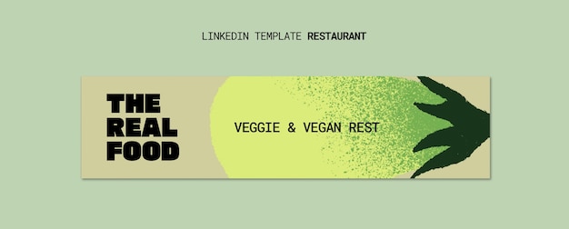 Szablon restauracji z pysznym jedzeniem
