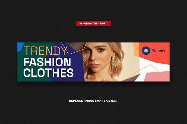 PSD szablon sieci web banery moda