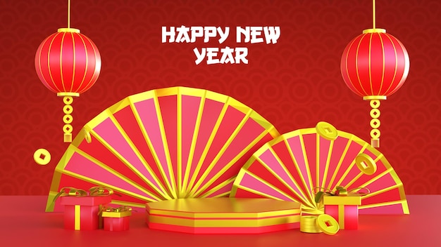 Szablon transparent Chiński Nowy rok
