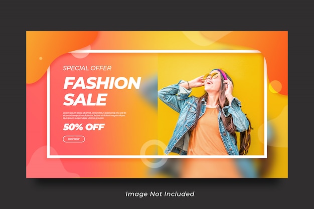 Szablon transparent sprzedaż moda