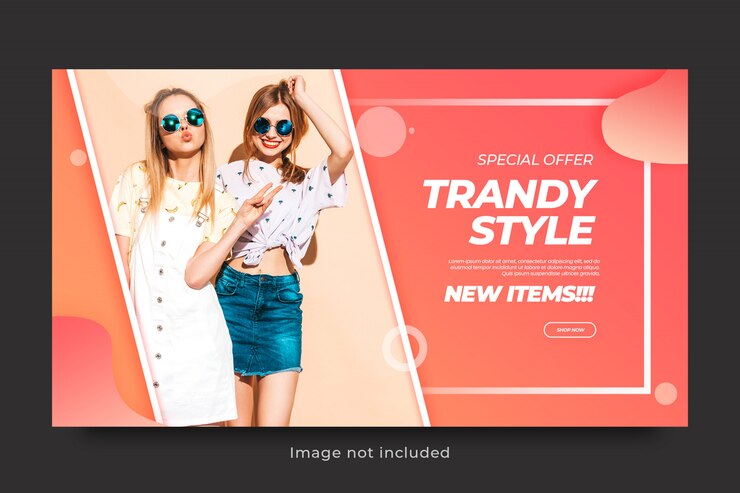 Szablon transparent sprzedaży mody na post w mediach społecznościowych