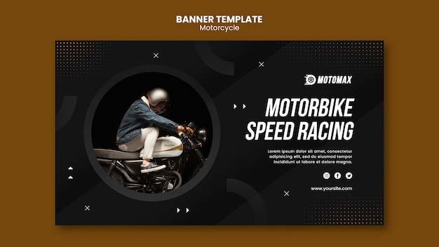 Szablon transparent wyścigi motocyklowe prędkości