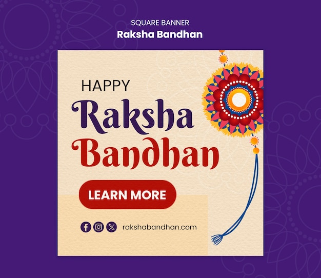 Szablon uroczystości Raksha Bandhan