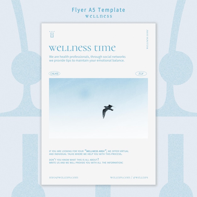 Szablon wydruku wellness ze zdjęciem