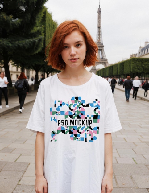 PSD szablon wystawy koszulek dla unisex estetycznej makiety towarów brandingowych