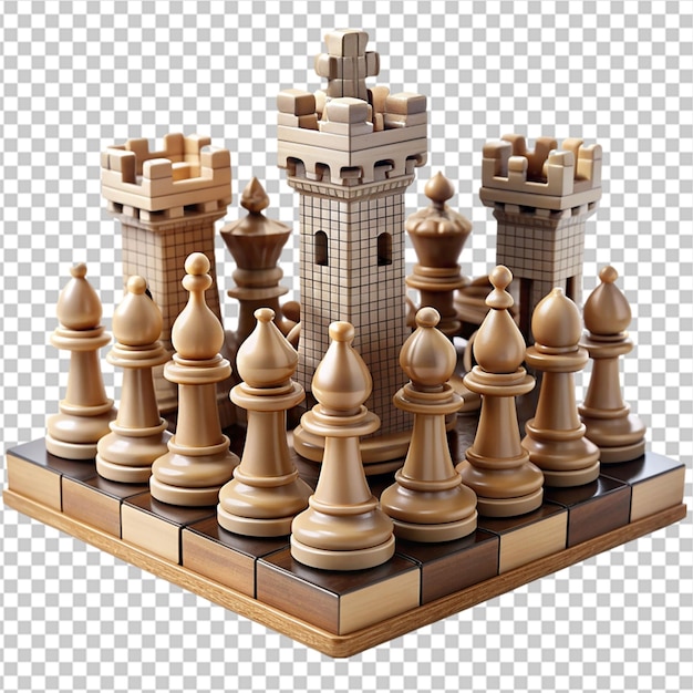 PSD szachowcy na szachownicy