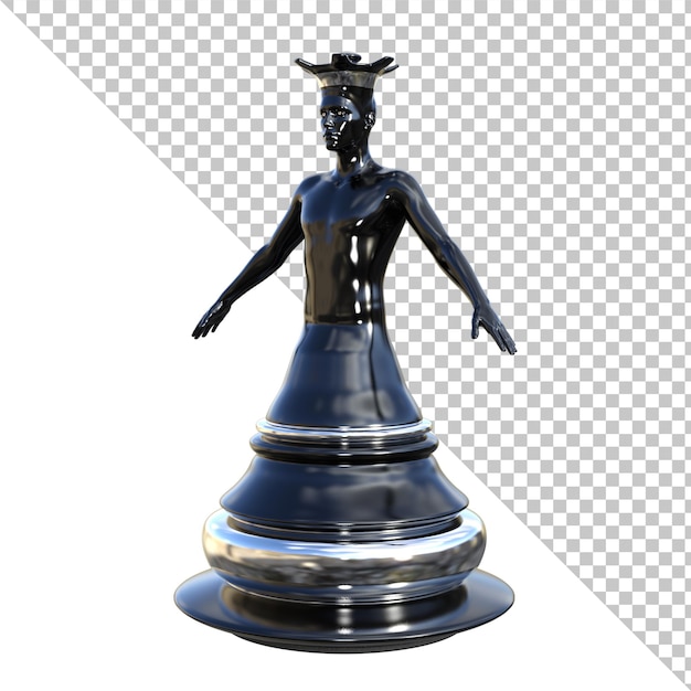 PSD szachownica ilustracja 3d renderowanie na białym tle premium psd