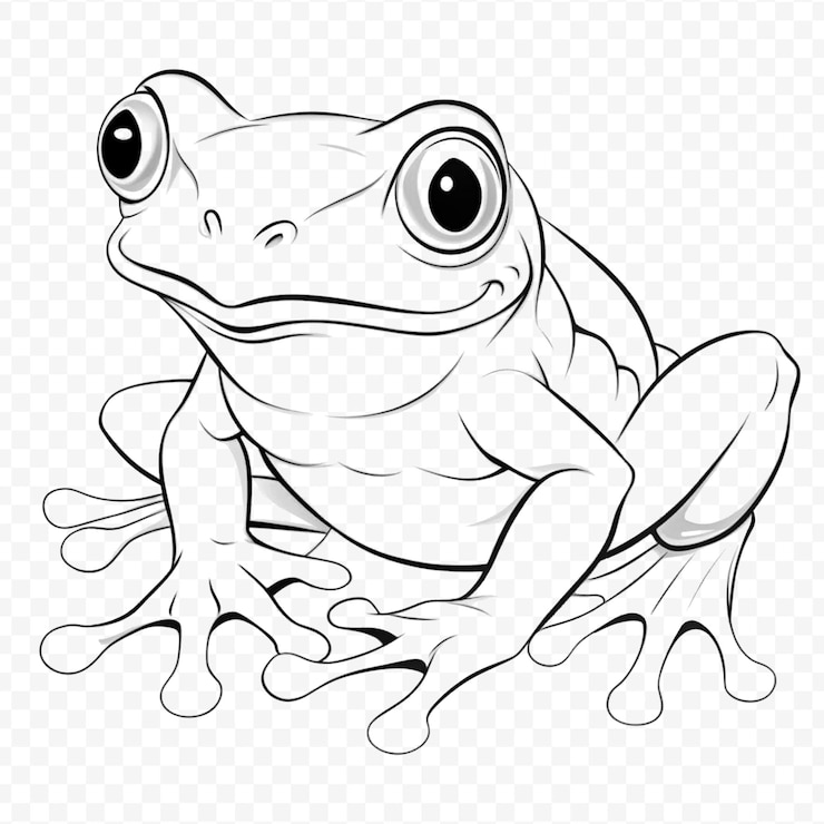 PSD szczegółowa ilustracja artystyczna zwierząt na przezroczystym tle