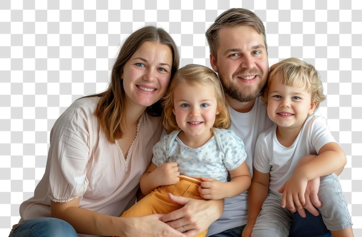 PSD szczęśliwa amerykańska rodzina zdjęć akcesoria fotograficzne