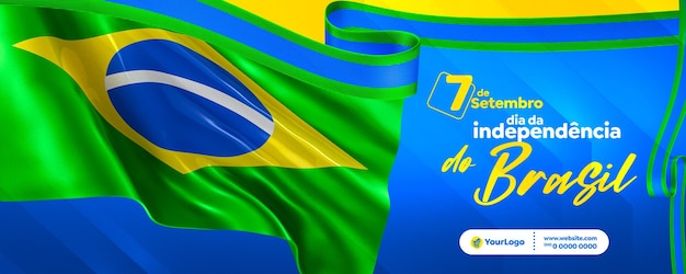 PSD szczęśliwa niezależność od szablonu mediów społecznościowych w brazylii