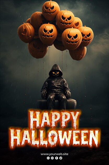 Szczęśliwy Halloween Sztuczka Lub Leczenie Plakat