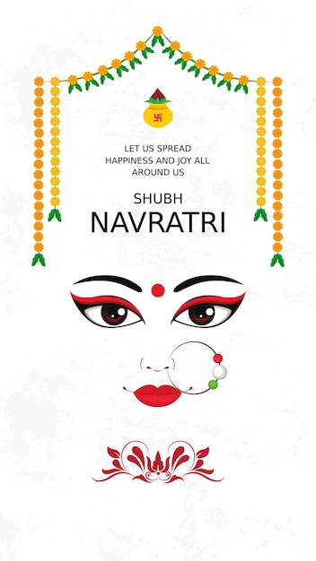 Szczęśliwy Navratri Pozdrowienia India Festiwal Instagram Post