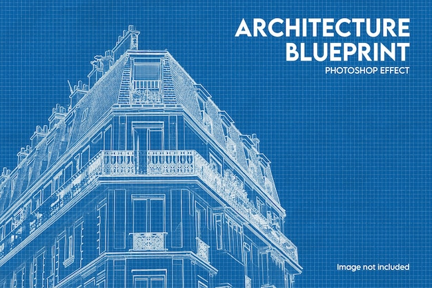 Szkic architektury i efekt zdjęcia planu