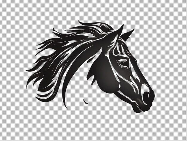 Szkic Z Głową Konia Na Przezroczystym Logo