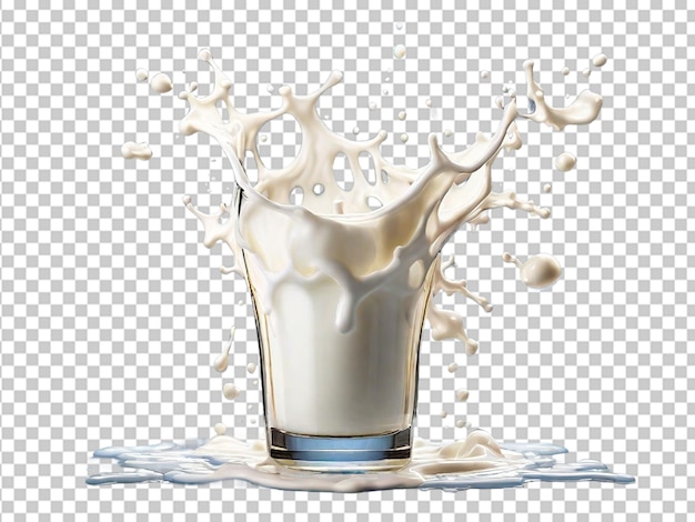 PSD szklanka mleka z izolowaną przezroczystością png