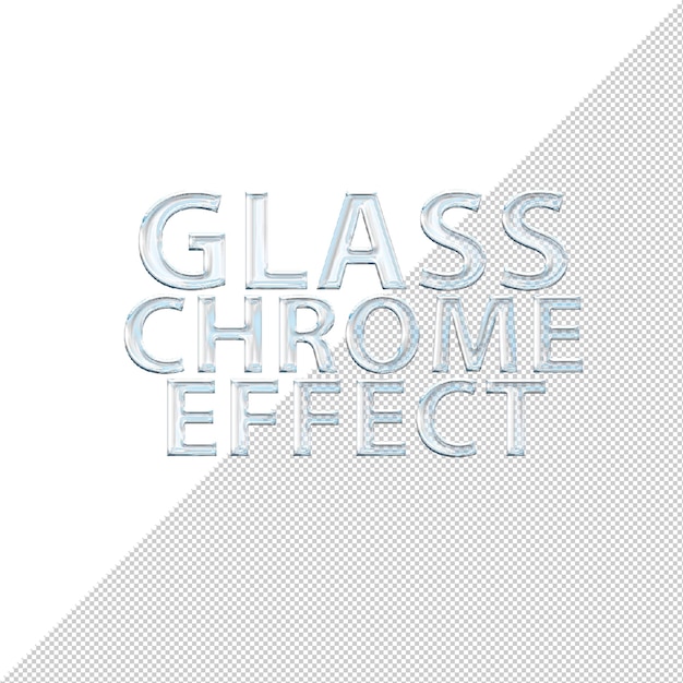 PSD szklany efekt chrome edytowalny tekst photoshop psd efekt szklany błyszczący szablon czcionki 3d