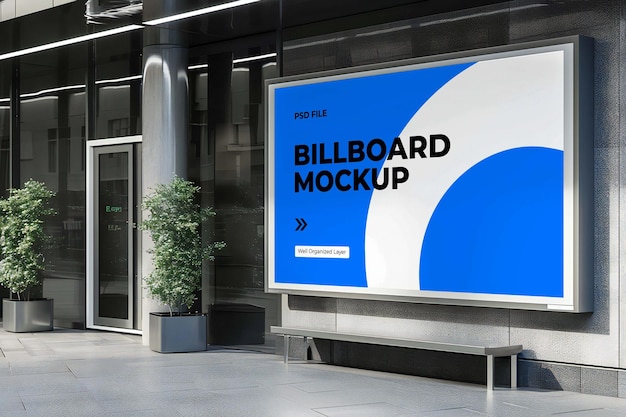 Szklany makiety billboardu lub tablicy