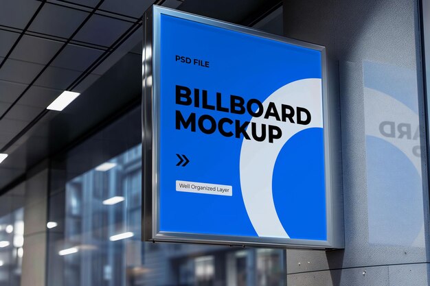 Szklany makiety billboardu lub tablicy