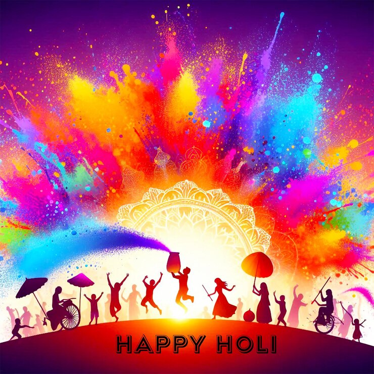 PSD szkółka tła happy holi