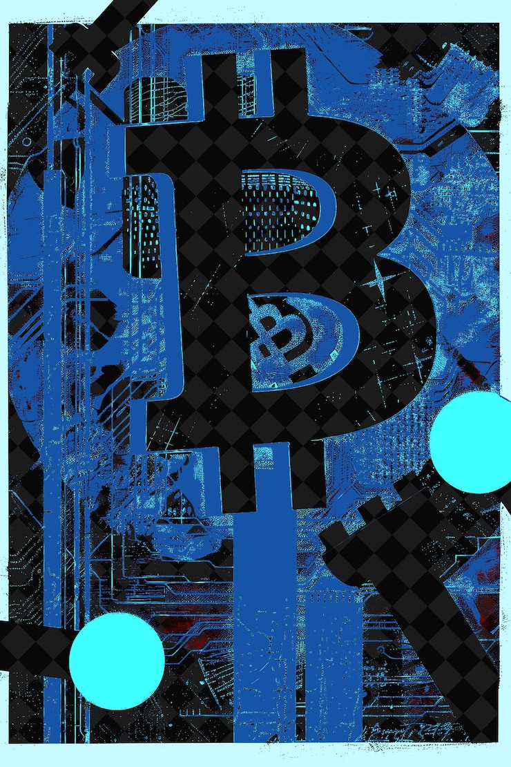 PSD szkolna noc trivia z bitcoin round bitcoin trivia ques płaska ilustracja projekt tła