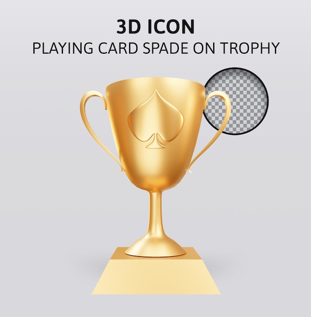 Szpadel Do Gry Na Trofeum Ilustracja Renderowania 3d