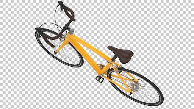 Szybki rower na przezroczystym tle ilustracja renderowania 3d