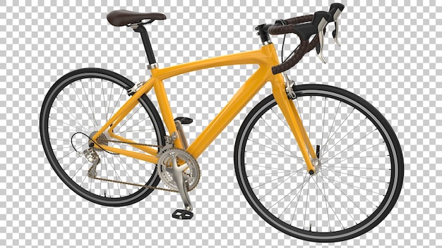 Szybki rower na przezroczystym tle ilustracja renderowania 3d