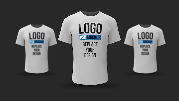 PSD t-shirt 3d rendering mockup design