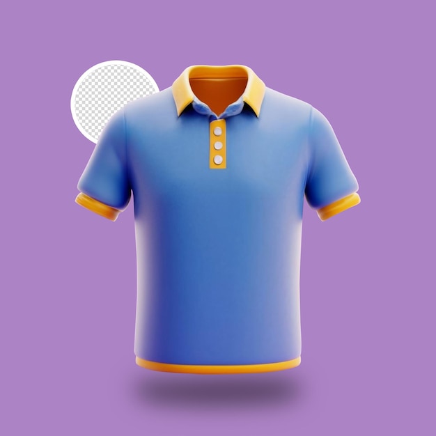 T shirt icon 3d render